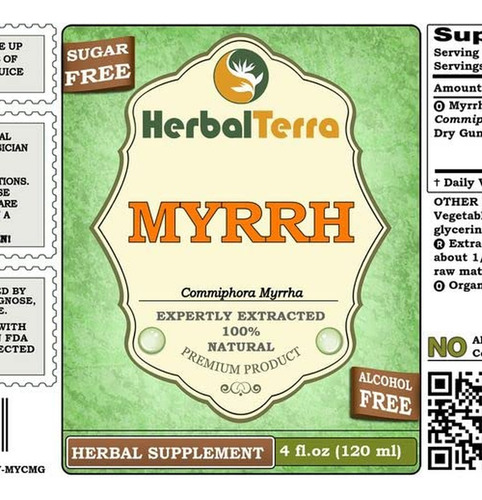 Herbal Terra Llc Glicerita De Mirra Orgânica Sem Álcool - Imagem 5