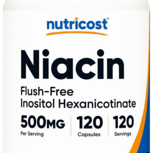 Nutricost Niacina Inositol Hexanicotinato 500mg 120 Cápsulas