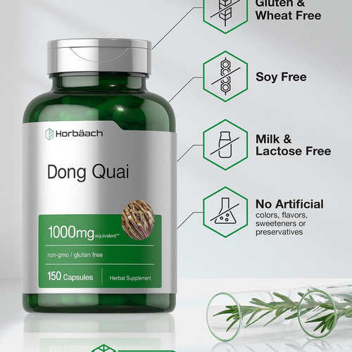 Cápsulas Horbäach Dong Quai 1000mg | 150 Porções - Imagem 4