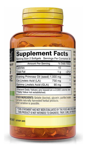 Óleo De Prímula Mason Natural 1000 Mg Para Mulheres, 60 - Imagem 5