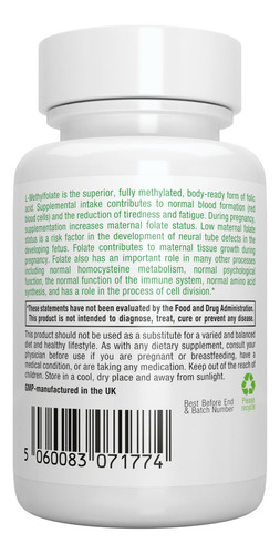 Suplemento Igennus Pure Folate 400mcg 180 Comprimidos - Imagem 7