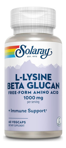 Solaray L-lisina Solaray 1000mg - Suplemento Para Imunidade