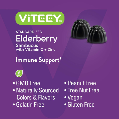 Gomas De Sabugueiro Viteey Sambucus Com Vitamina C E Zinco 6 - Imagem 5