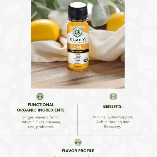 Remedy Organics Immunity Plus: Pacote Com 12 Doses Orgânicas - Imagem 10