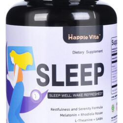 Suplemento Para Dormir Happievita 4 Em 1, 60 Cápsulas
