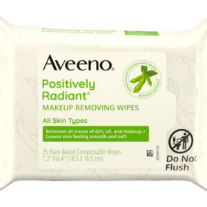 Toalhetes De Limpeza Facial Para Remoção De Maquiagem Aveeno
