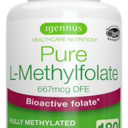 Suplemento Igennus Pure Folate 400mcg 180 Comprimidos