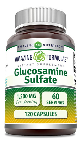 Suplemento De Glucosamina Amazing Nutrition 1500 Mg - 120 - Imagem 3