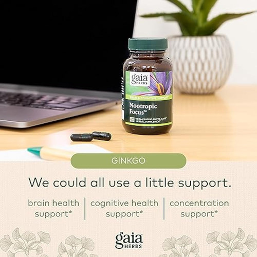 Foco Nootrópico De Gaia Herbs - Cérebro E Cognitivo - Imagem 11