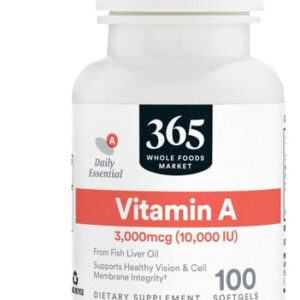 365 Da Whole Foods Market Vitamina A 10k Ui 100 Softgels