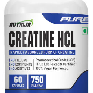 Nutrija Creatina Hcl 750mg - 60 Cápsulas Nutrija