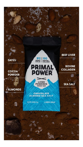 Barras De Nutrição Alimentadas Pelo Fígado Primal Power - B1 - Imagem 15