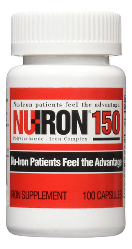 Nu-iron 150mg 100ct Caps