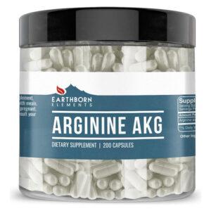 Earthborn Elements Arginina Aakg 200 Cápsulas Pura E Não