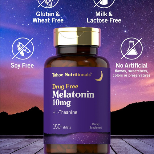 Tahoe Nutritionals Melatonina 10mg Com L-teanina 150 - Imagem 6