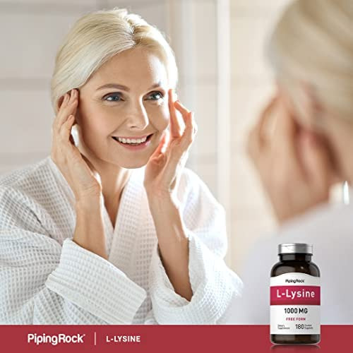 Piping Rock L-lisina 1000 Mg 180 Comprimidos Forma Livre - Imagem 13