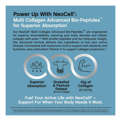 Neocell Bio-peptides Powder | 22oz | Avançado Com Ácido E C - Imagem 6