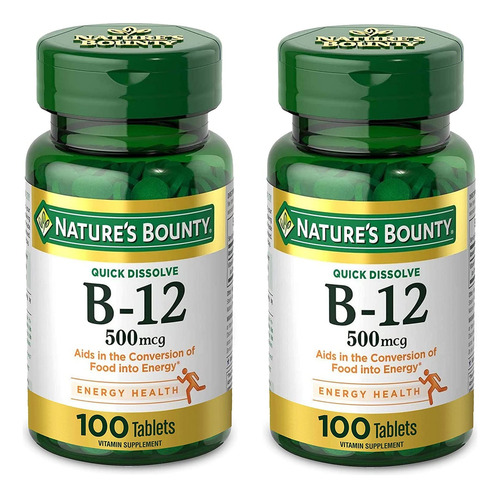 Suplemento Nature"s Bounty Vitamina B12 500 Mcg Comprimid