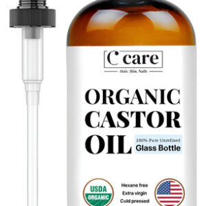 Óleo De Rícino C Care 100% Puro Orgânico Prensado A Frio 480