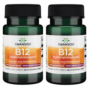 Suplemento Sublingual De Vitamina B-12 Swanson 5 Mg 60 Compr