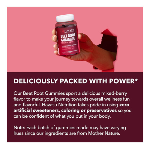 Gummies De Raiz De Beterraba Com Coq10 E Romã Suplemento De - Imagem 6