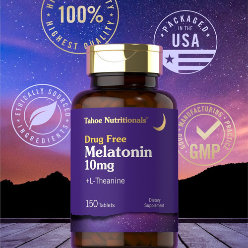 Tahoe Nutritionals Melatonina 10mg Com L-teanina 150 - Imagem 8