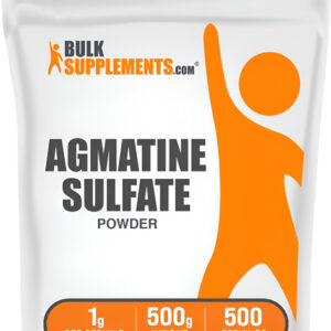Pó De Sulfato De Agmatina Bulksupplements - 500g Sem Sabor