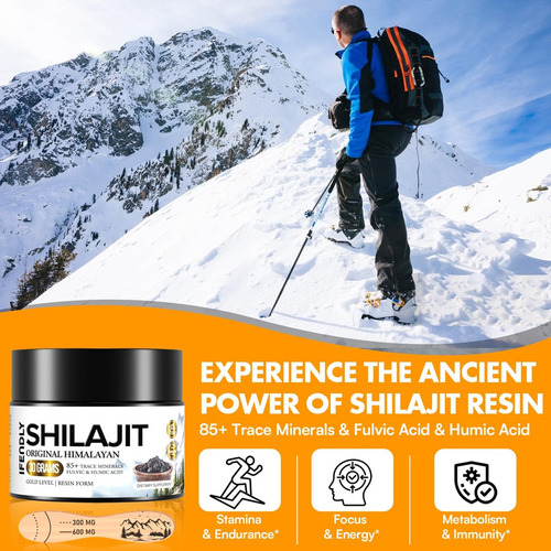 Resina Shilajit Ifendly 600mg, Orgânica E Pura - Imagem 12