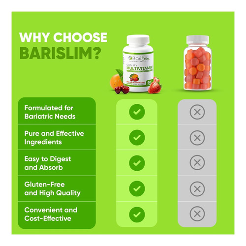 Gommias Multivitamínicas Bariátricas Barisimal Vitamina Para - Imagem 7