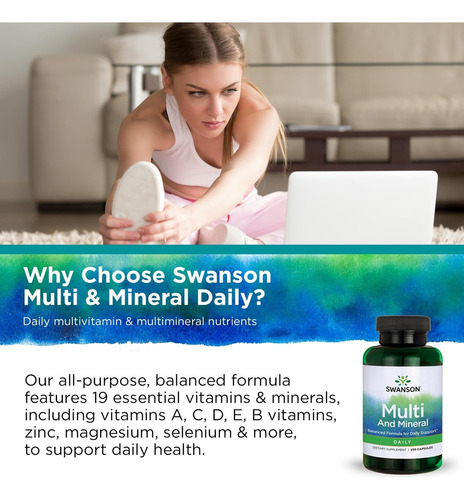 Swanson Multivitamínico Diário E Multimineral 250 Cápsulas - Imagem 6