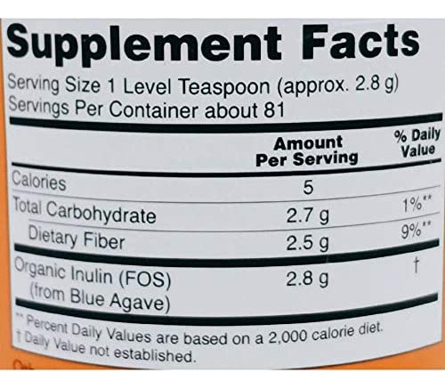 Now Inulin Prebiotic Fos, 8 Onças (pacote Com 2) - Imagem 10