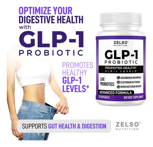 Probiótico Zelso Glp-1 Com Akkermansia Muciniphila 500mg Cfu - Imagem 2