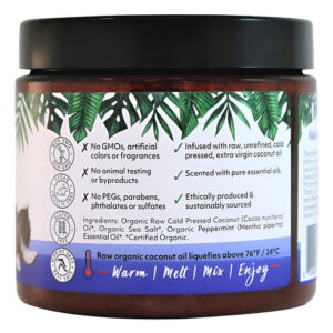Esfoliante Corporal Orgânico Fiji Com Coco E Hortelã