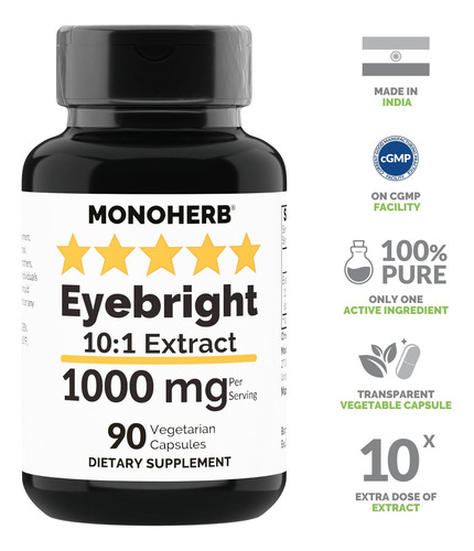 Extrato De Eufrasia Monoherb 1000 Mg - 90 Cápsulas Veganas - Imagem 4