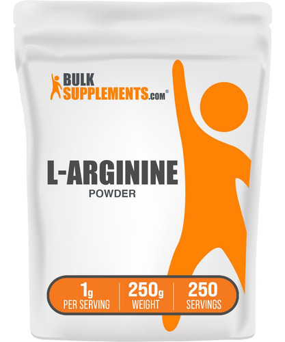 Suplemento Bulksupplements.com L-arginina Em Pó 250g