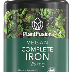 Suplementos De Ferro Plantfusion Vegan 25 Mg Com Folato E Vi