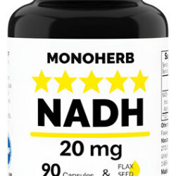 Suplemento Monoherb Nadh 20 Mg - 90 Cápsulas Vegetarianas