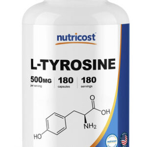 Suplemento Nutricost L-tirosina 500mg 180 Cápsulas