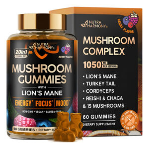 Nutraharmony Gomas De Cogumelo - 20 Em 1 - Energia E Foco