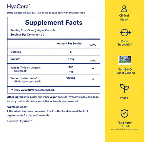 Suplemento Ritual Hyacera Para Suporte De Pele E Rugas Makeu