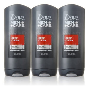 Sabonete Corporal E Facial Dove Men+care Deep Clean 399 Ml X