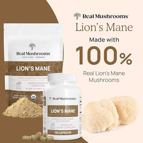 Cápsulas Cognitivas Do Cogumelo Lions Mane (120) - Imagem 11