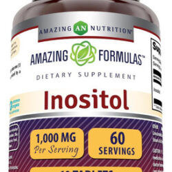 Suplemento De Inositol Amazing Nutrition 1000mg 60 Comprimi