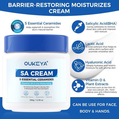 Creme Oukeya Sa Para Pele Áspera E Seca Com 5% Ingrediente - Imagem 3