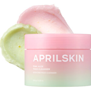 Limpador De Esmalte Facial Aprilskin Pink Aloe Com Feijão Mu