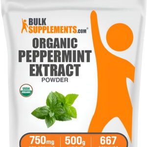 Extrato De Hortelã-pimenta Orgânico Bulksupplements 500g - S