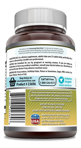 Complexo De Vitamina B Amazing Nutrition Com 11 Nutrientes - Imagem 4