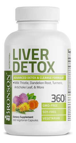 Bronson Advanced Detox Hepático Com Cardo Mariano Makeup Cos - Imagem 3