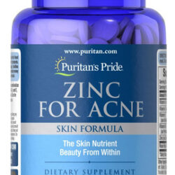 Puritan&quots Pride Zinco Para Pele Com Acne Com Vitaminas 100