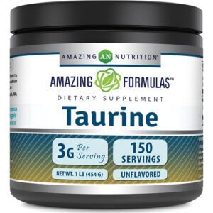 Suplemento Em Pó De Taurina Amazing Nutrition 1 Lb